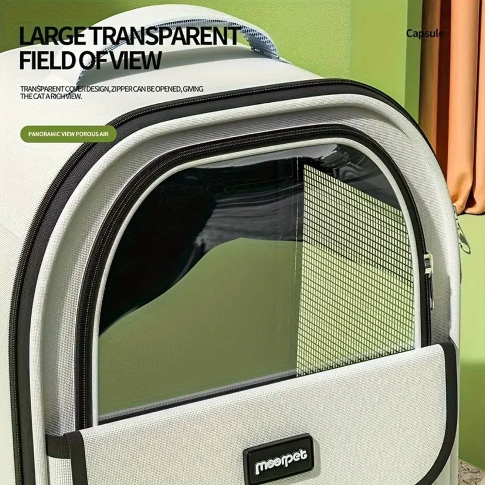 White Cat Carrier Backpack